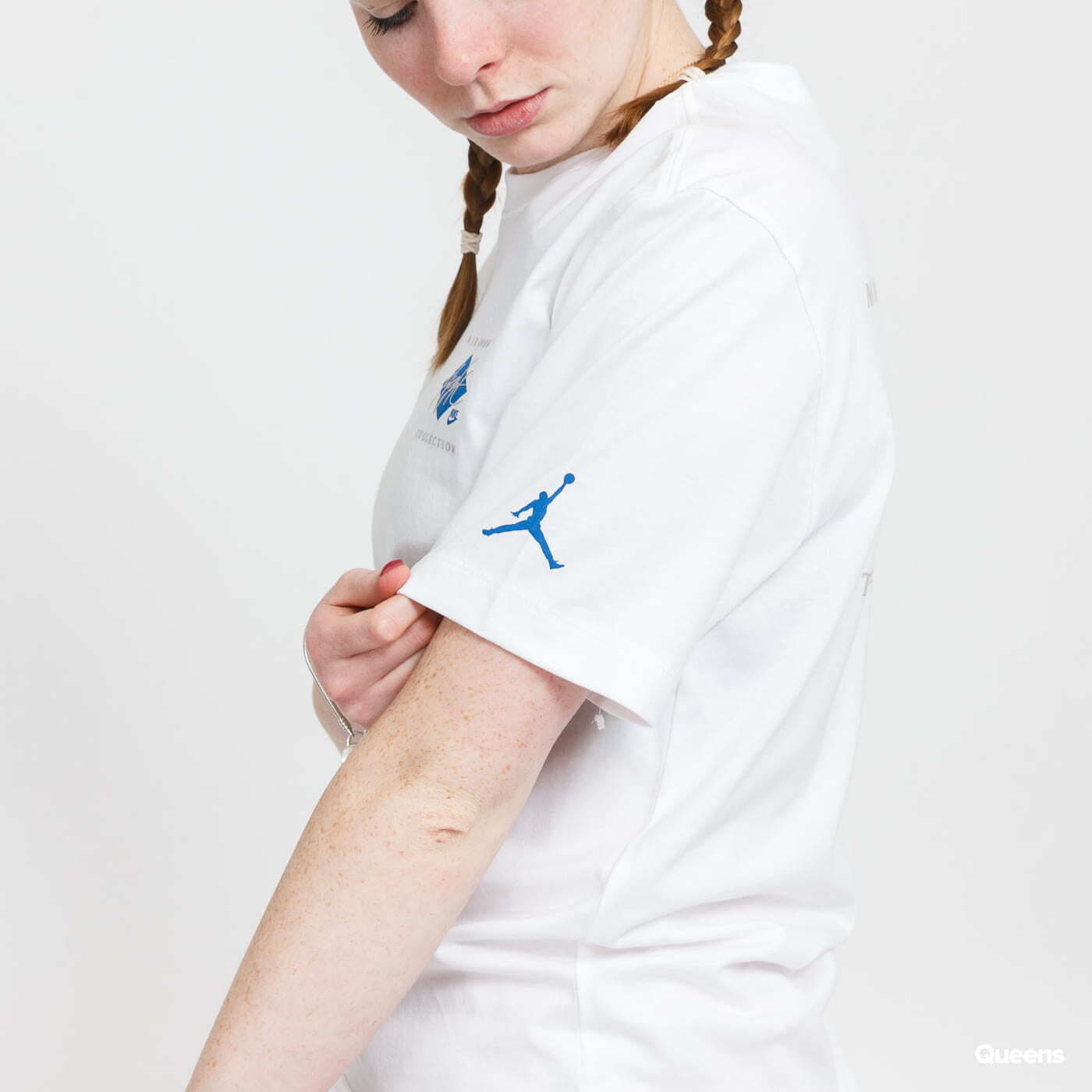 T-shirts Jordan M J FLT Essential JDN Air GFX Crew White