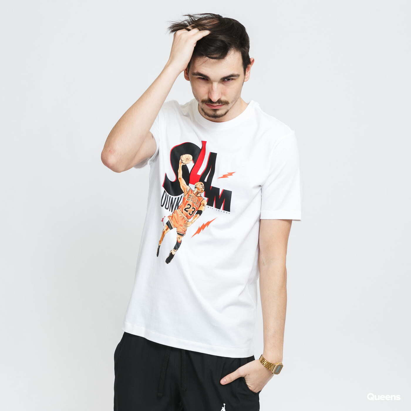 Tričko Jordan M J Game 5 SS Crew White S