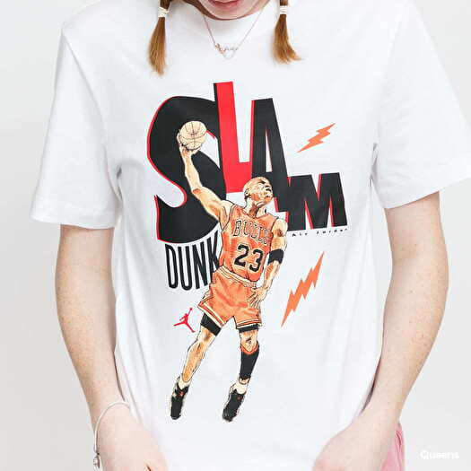 T shirts Jordan M J Game 5 SS Crew White Queens