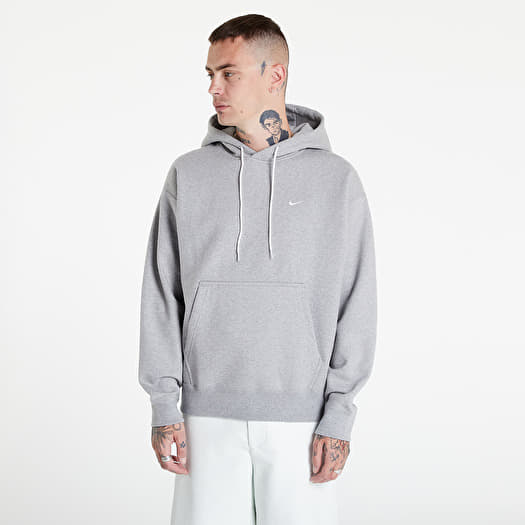Sweatshirts and Sweaters Nike Nrg SoloSwoosh Hoodie Fleece Dk Grey Heather White Queens
