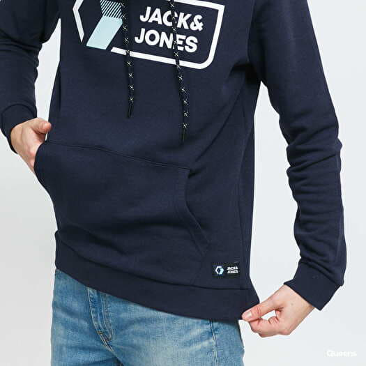Hoodies and sweatshirts Jack & Jones JCOLOGAN Sweat Hood SN Navy