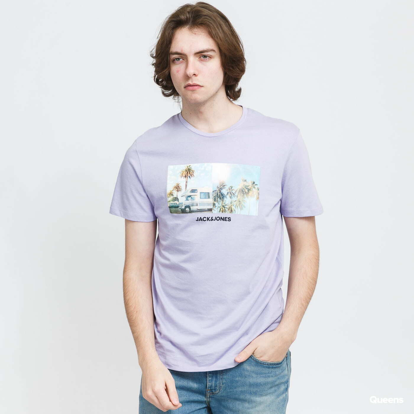 T-shirts Jack & Jones JJBILLBOARD TEE SS Purple