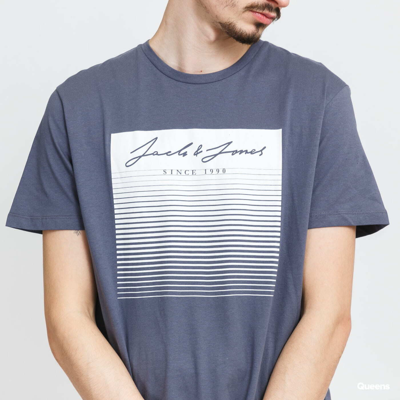 Trička Jack & Jones JJSTOKE TEE SS Dark Grey
