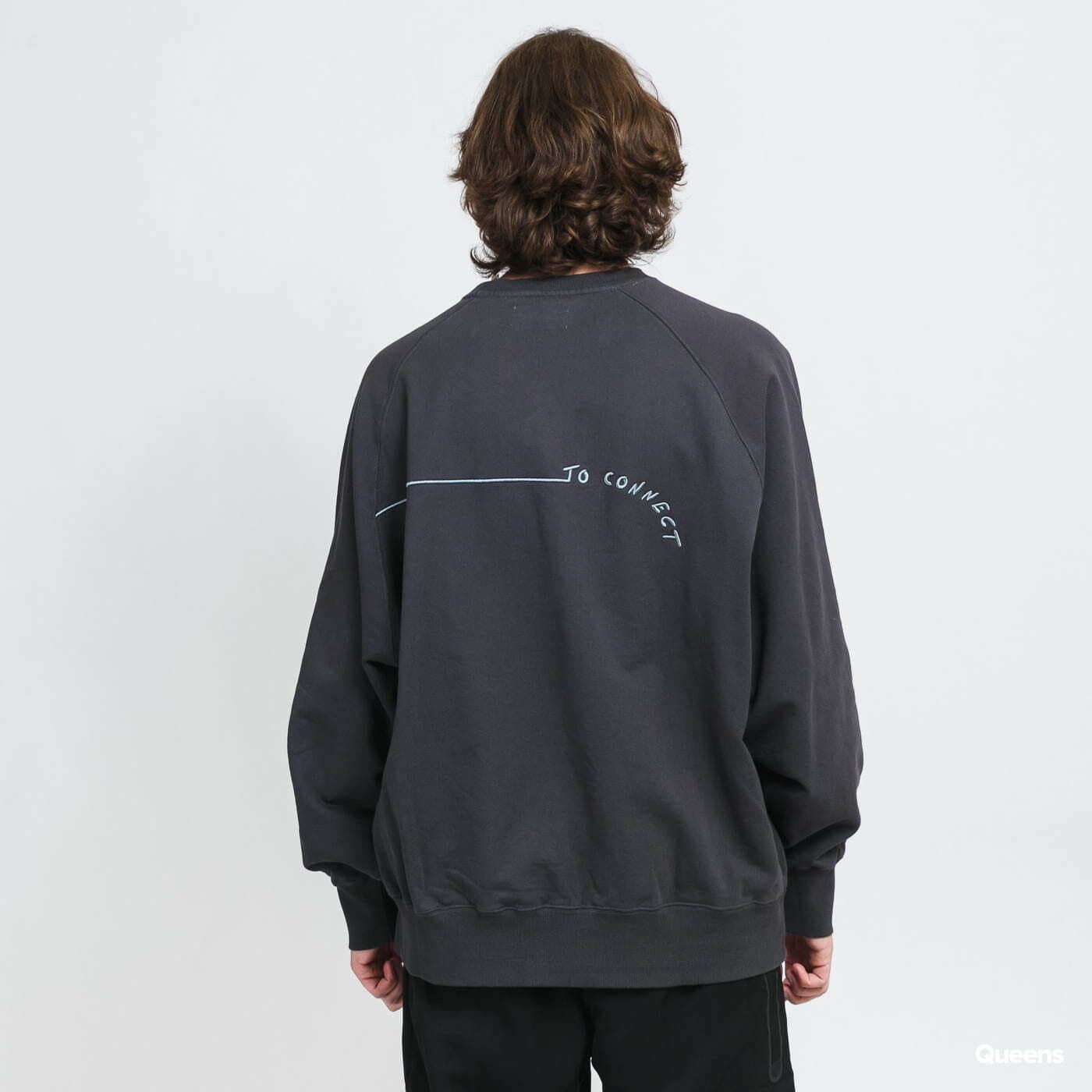 Mikiny PREACH Lined Raglan Crew Dark Grey