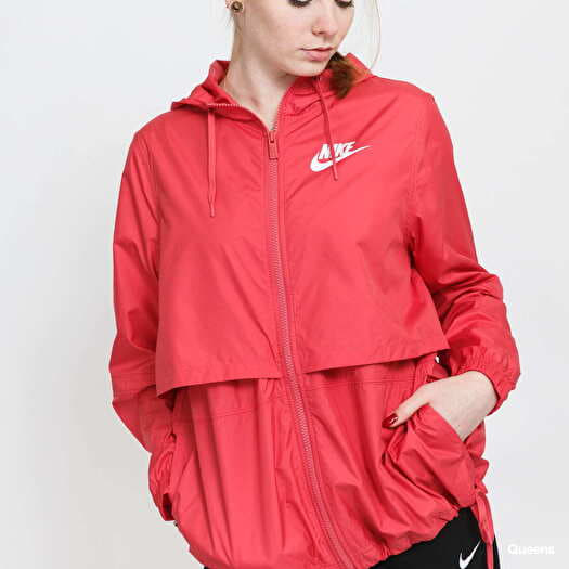 Womens red nike windbreaker store