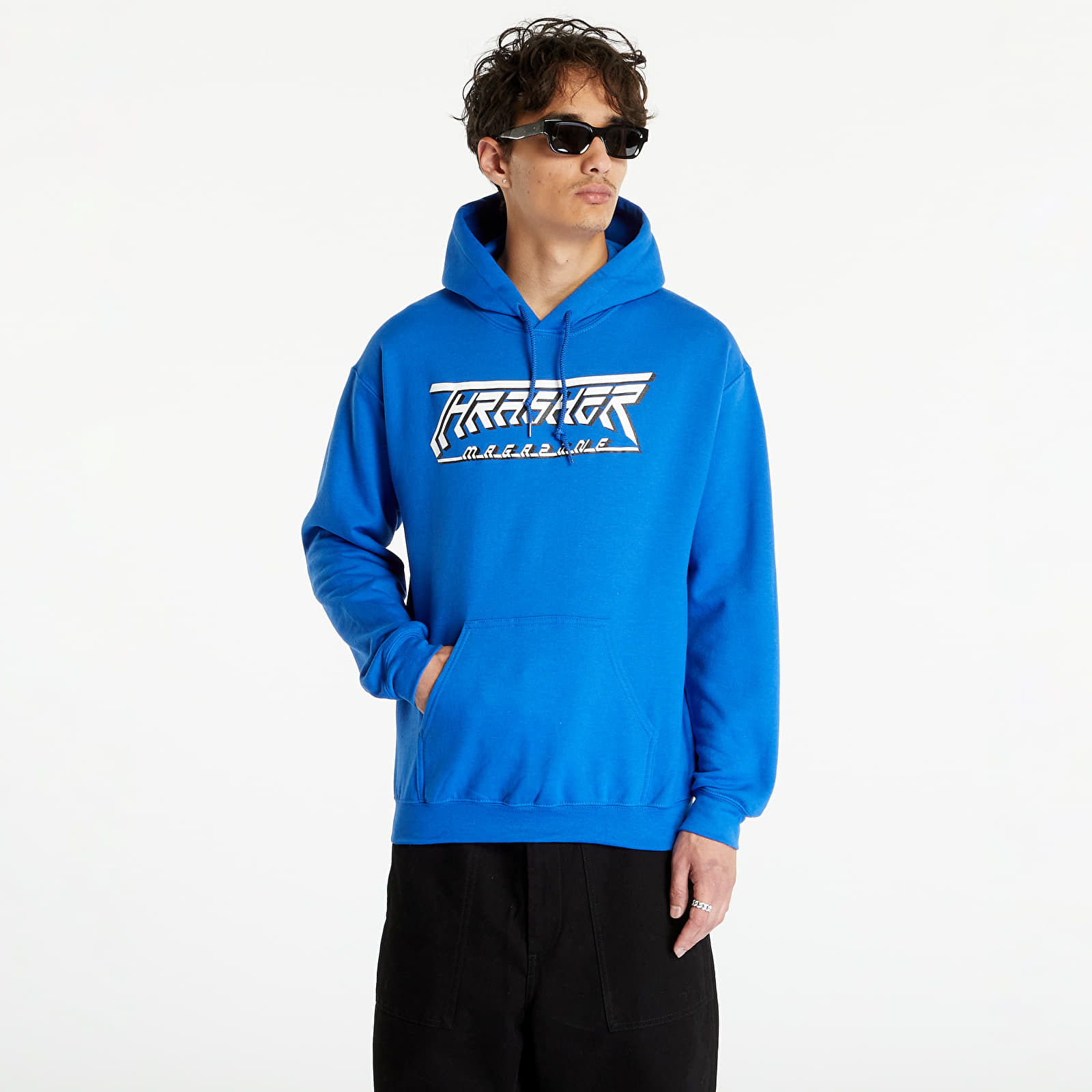 Sweatjacken und Sweatshirts Thrasher Future Logo Hoody modrá