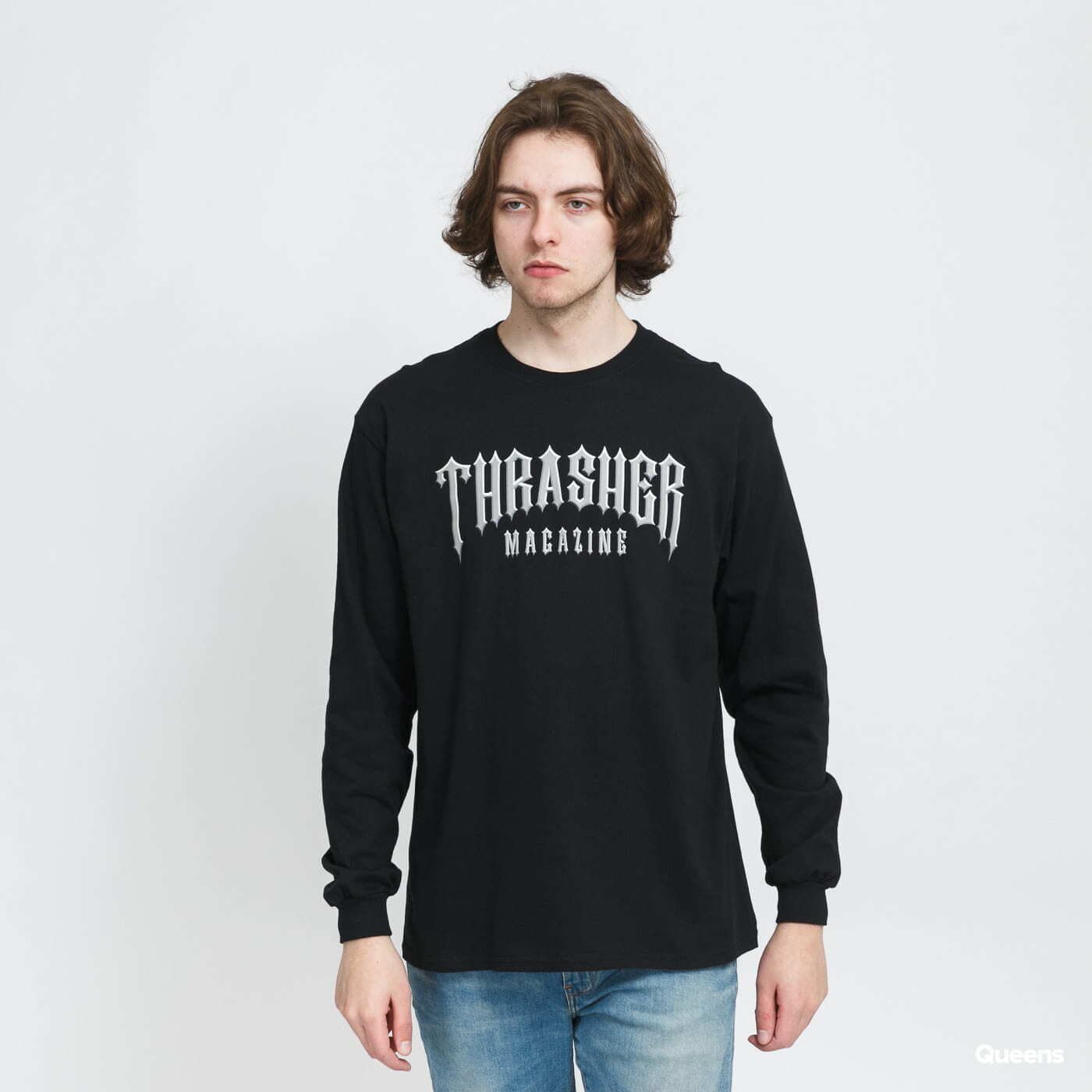 Tricouri Thrasher Low Low Logo Longsleeve černé
