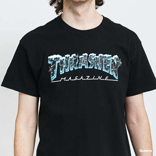 T shirt Thrasher Black Ice Tee