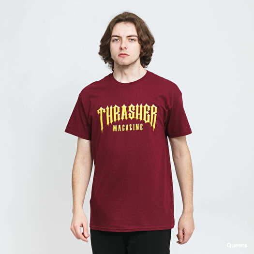 T-shirt Thrasher Low Low Logo Tee Wine