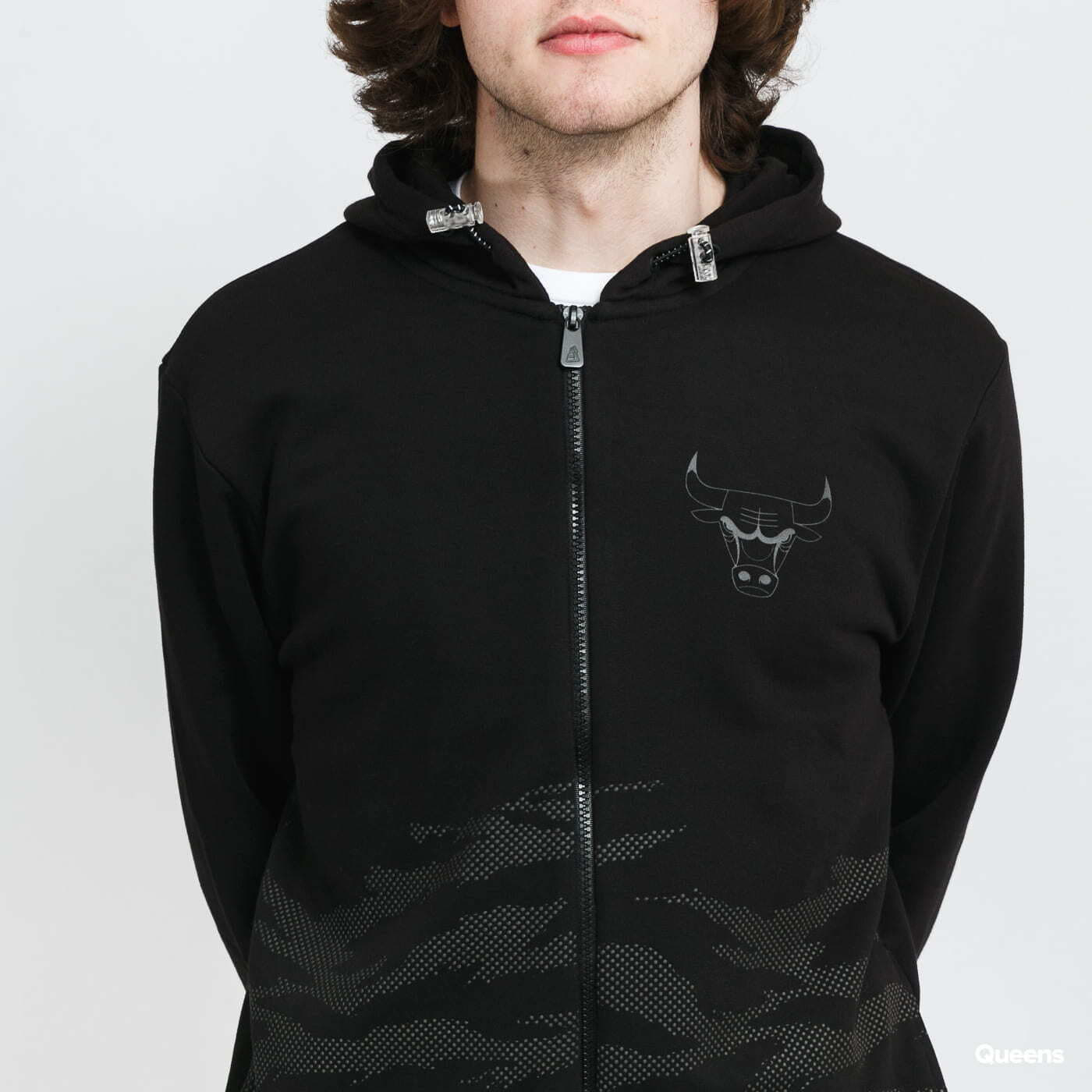 Sweatshirts New Era MLB Reflect Camo FZ Hoody Bulls Black