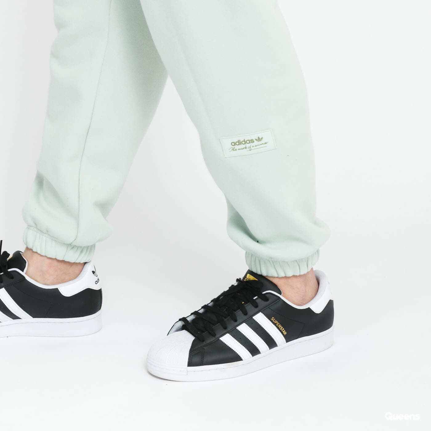 Pantalon de survetement adidas Originals Trefoil Linear SP Light Mint Queens