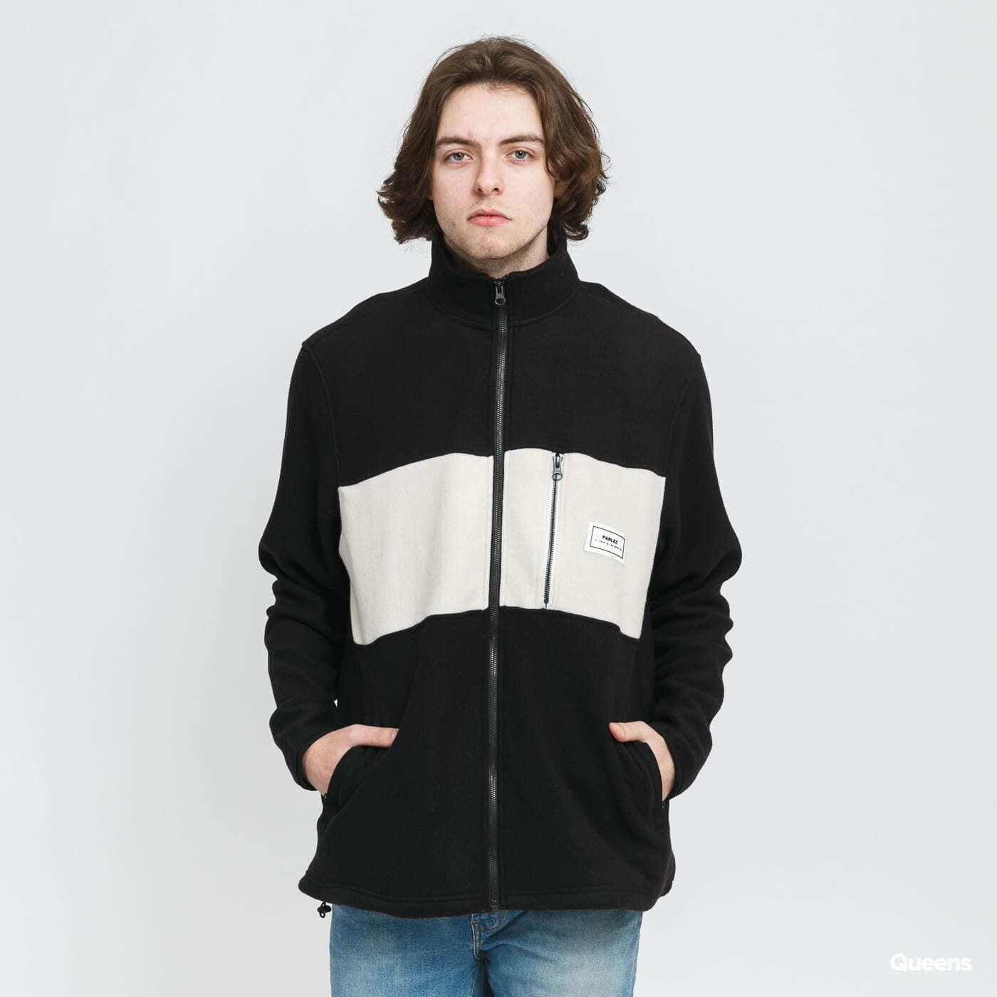 Giacca Parlez Amel Fleece Jacket Black/ Cream XL