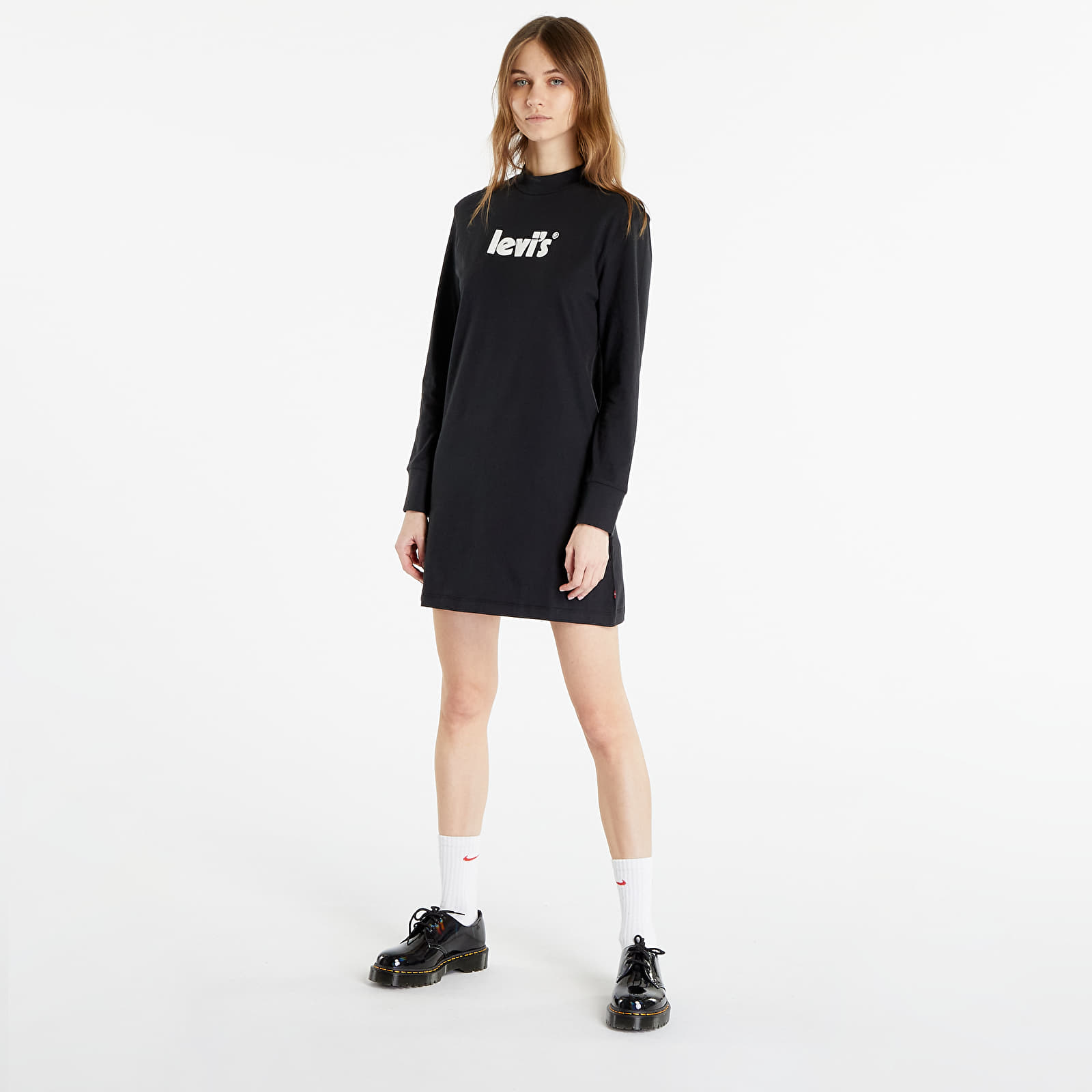 Jurk Levi's ® LS Graphic Knit Dress černé S