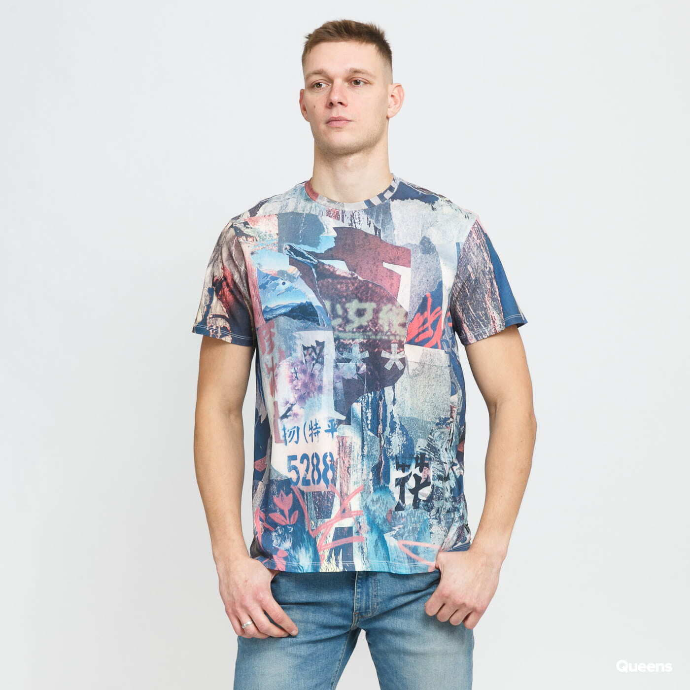 T-shirts GUESS M Poster Collage Tee multicolor