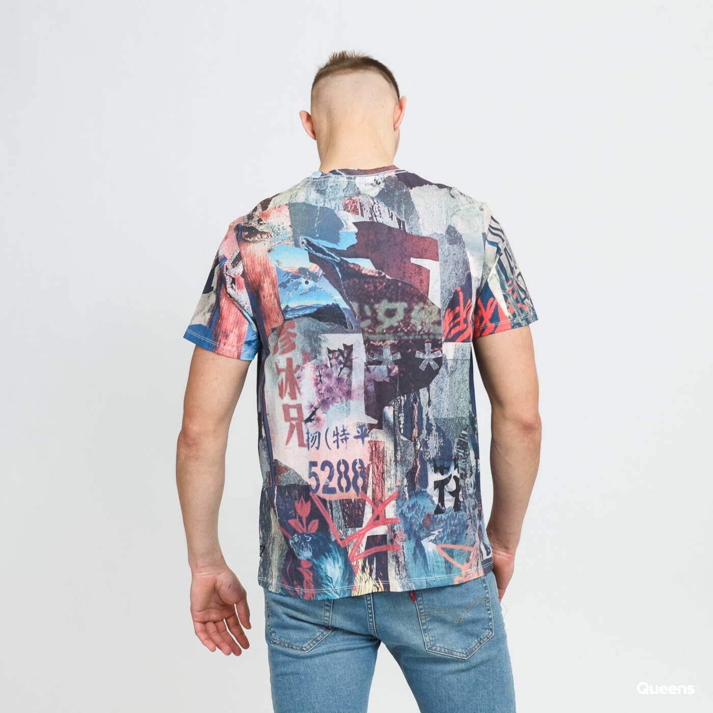 T-shirts GUESS M Poster Collage Tee multicolor