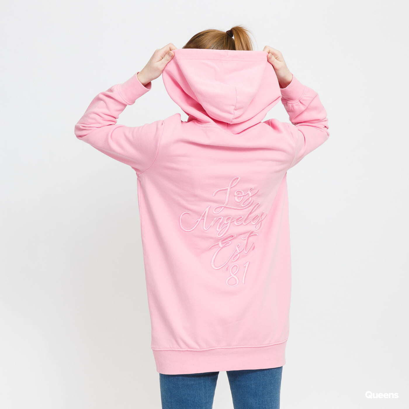 Sweatshirts GUESS W Oversize Fit Hoodie Sweatshirt Pink