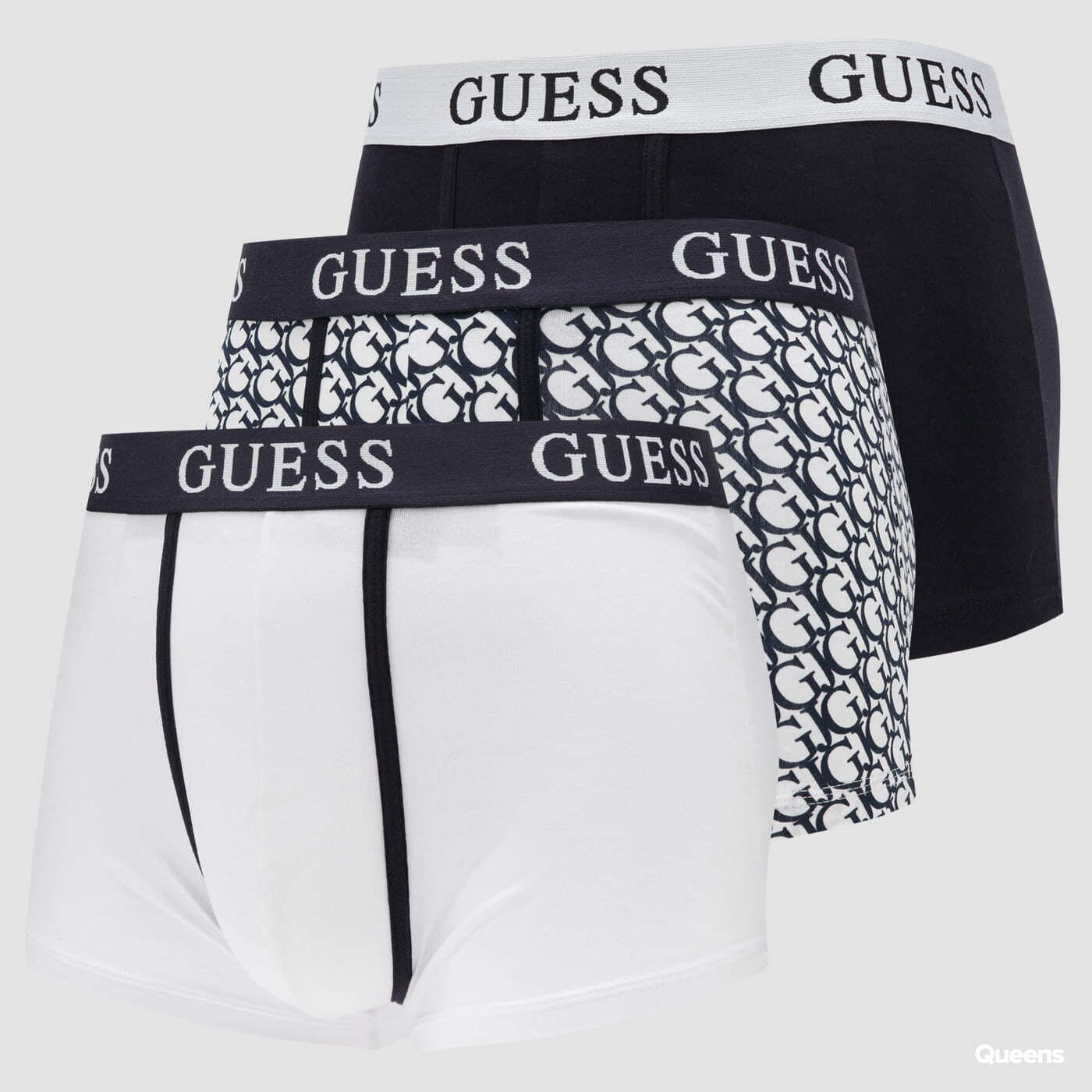 Boxerky GUESS M 3Pack Boxer Black/ White