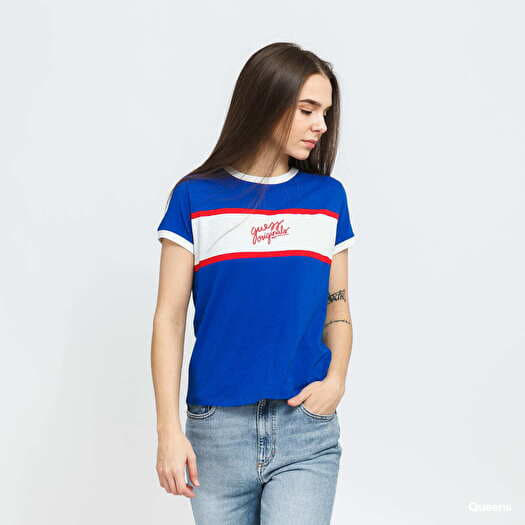 Red white and blue guess shirt new arrivals