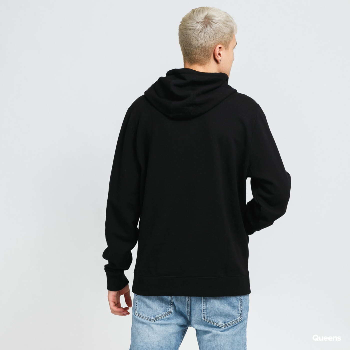 Mikinas ar kapuci un sporta krekli GUESS M Eco Roy Embroidered Logo Hoodie Black