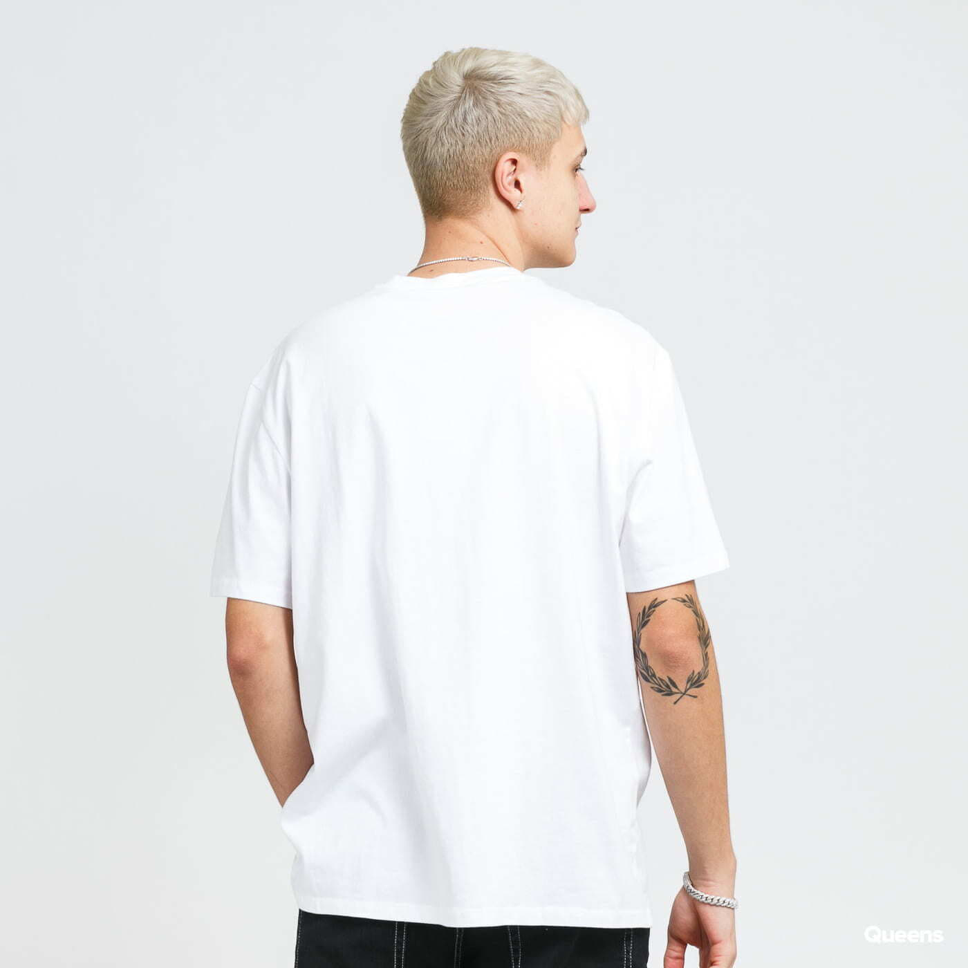 Trička GUESS M Originals Grid Tee White