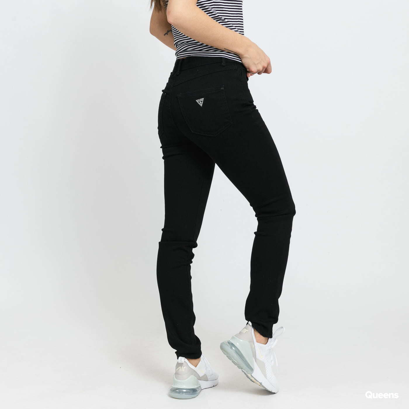 Blugi GUESS W Skinny Jeans Black