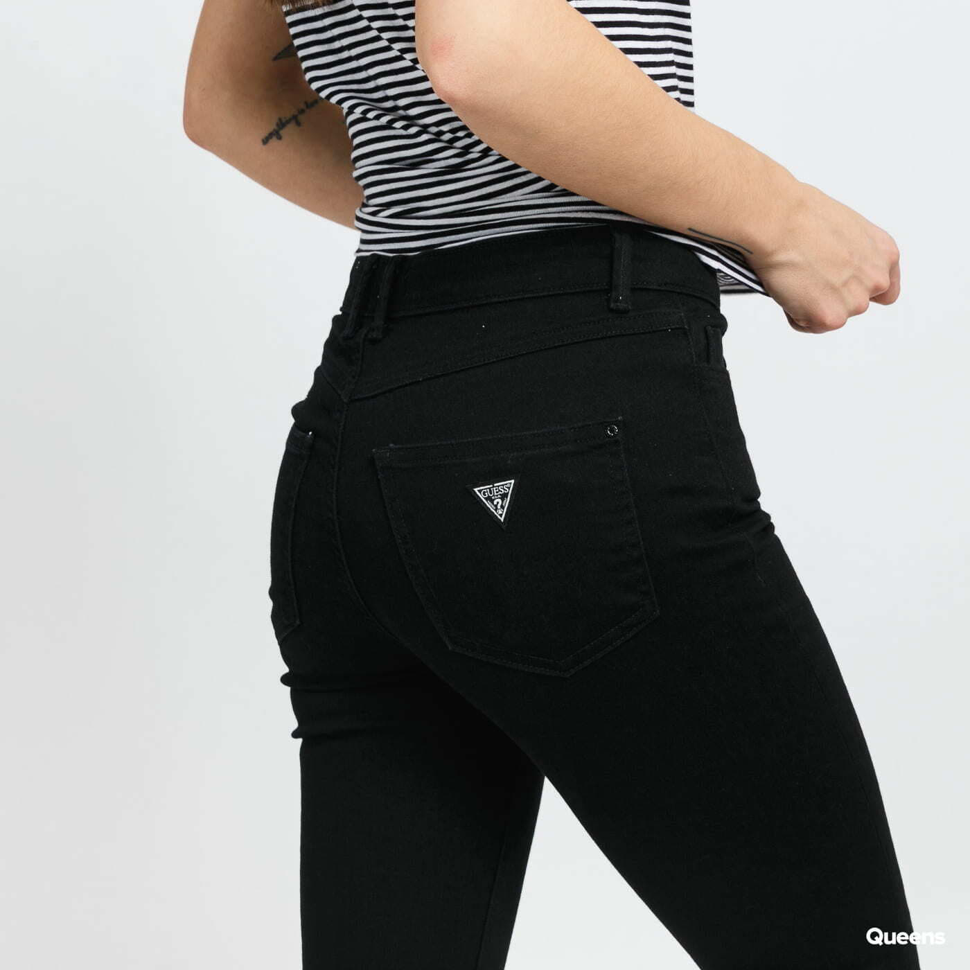 Blugi GUESS W Skinny Jeans Black