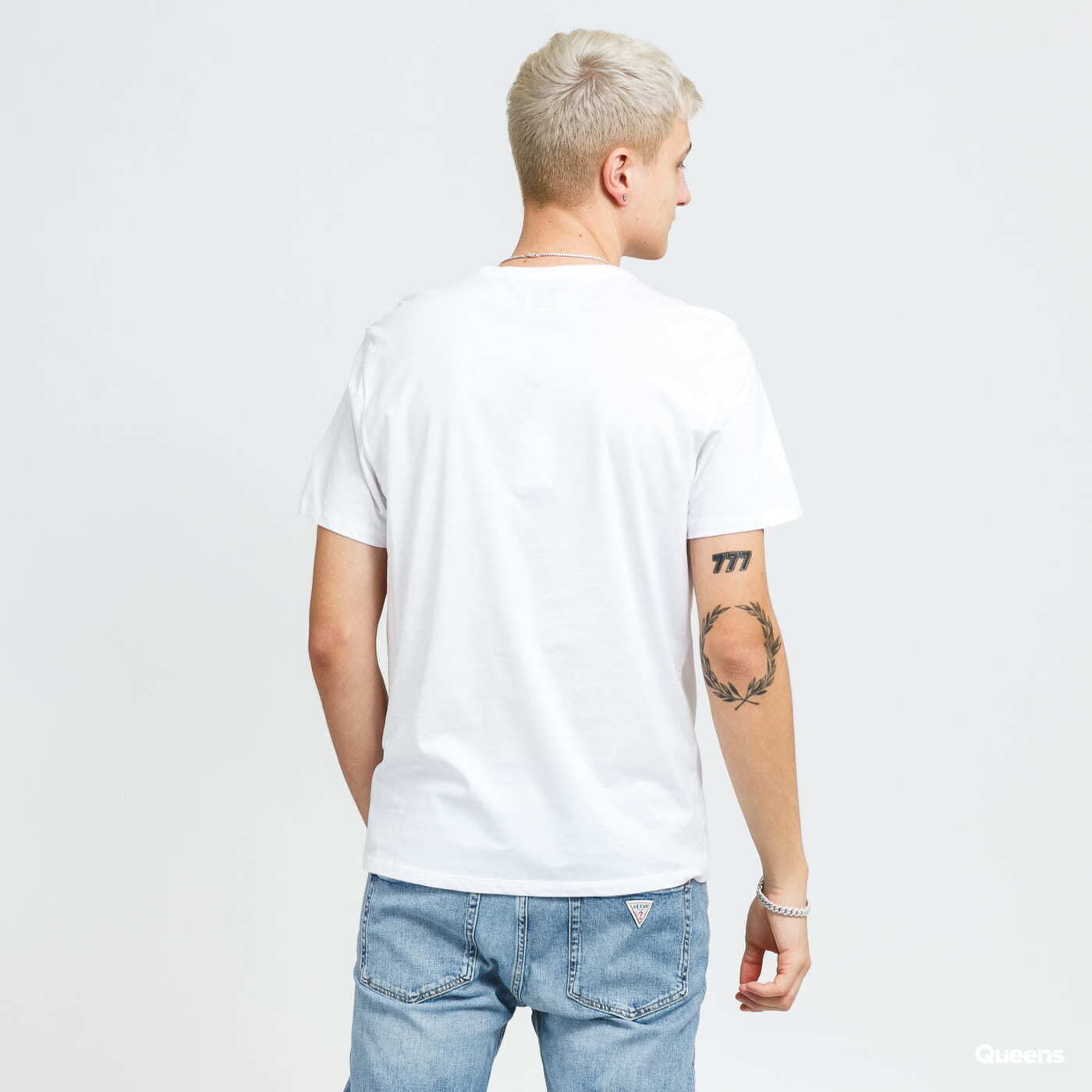Tricouri GUESS M Embroidered Logo Tee White
