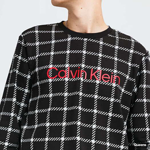 Calvin klein check sweatshirt discount