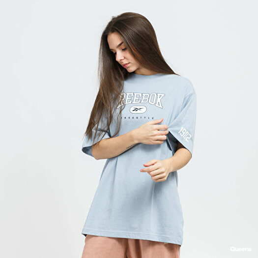 T Shirts Reebok Freestyle Long Tee sv tle modre Queens