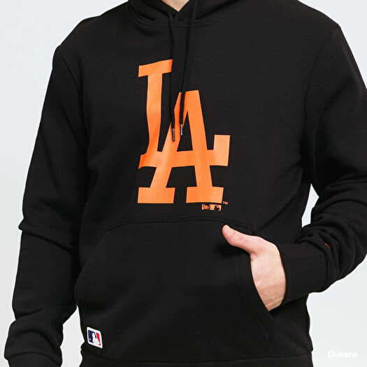 sweatshirt New Era Seasonal Team Logo Hoody MLB Los Angeles Dodgers -  Graphite Black/Neon Green - men´s 