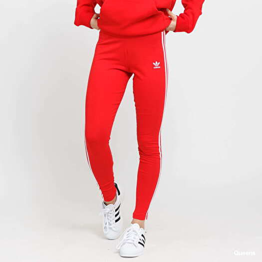 Queens Originals Leggings Red Stripes Tight | adidas 3