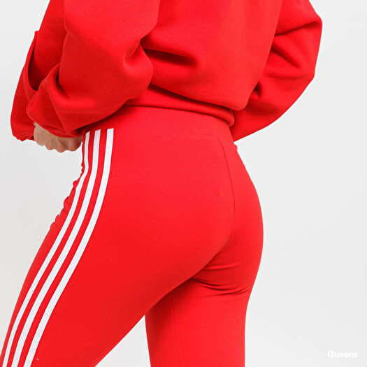 Red adidas tights womens sales