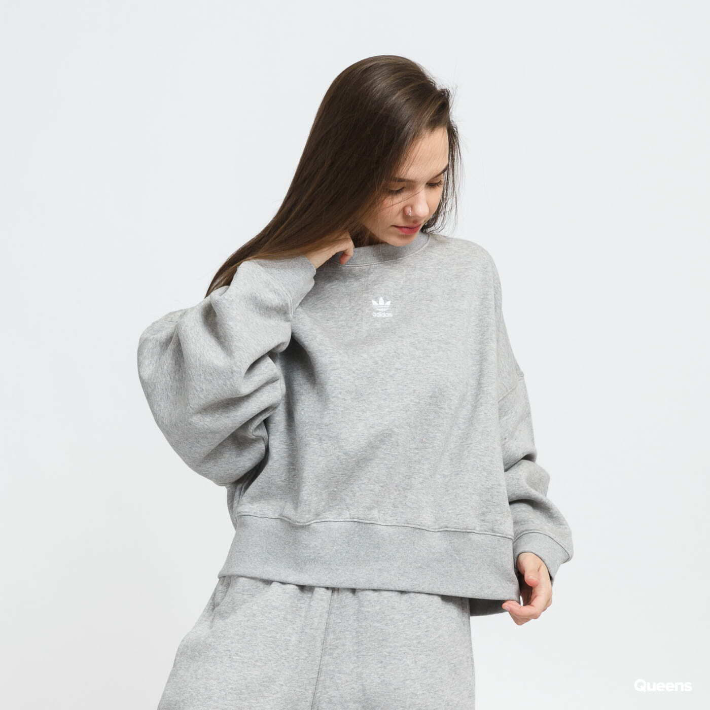Mikiny adidas Originals Sweatshirt Melange Grey