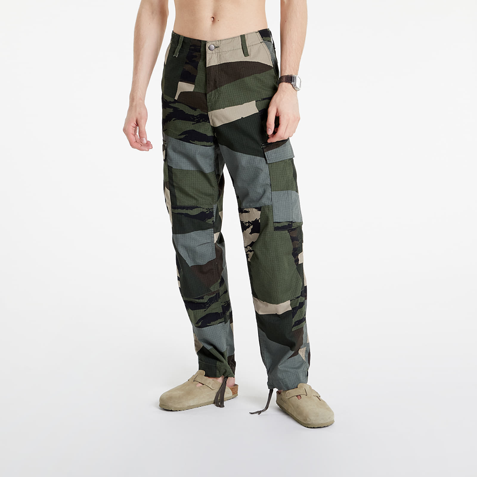 Cargo Hosen Carhartt WIP Regular Cargo Pant Camo Dark Green