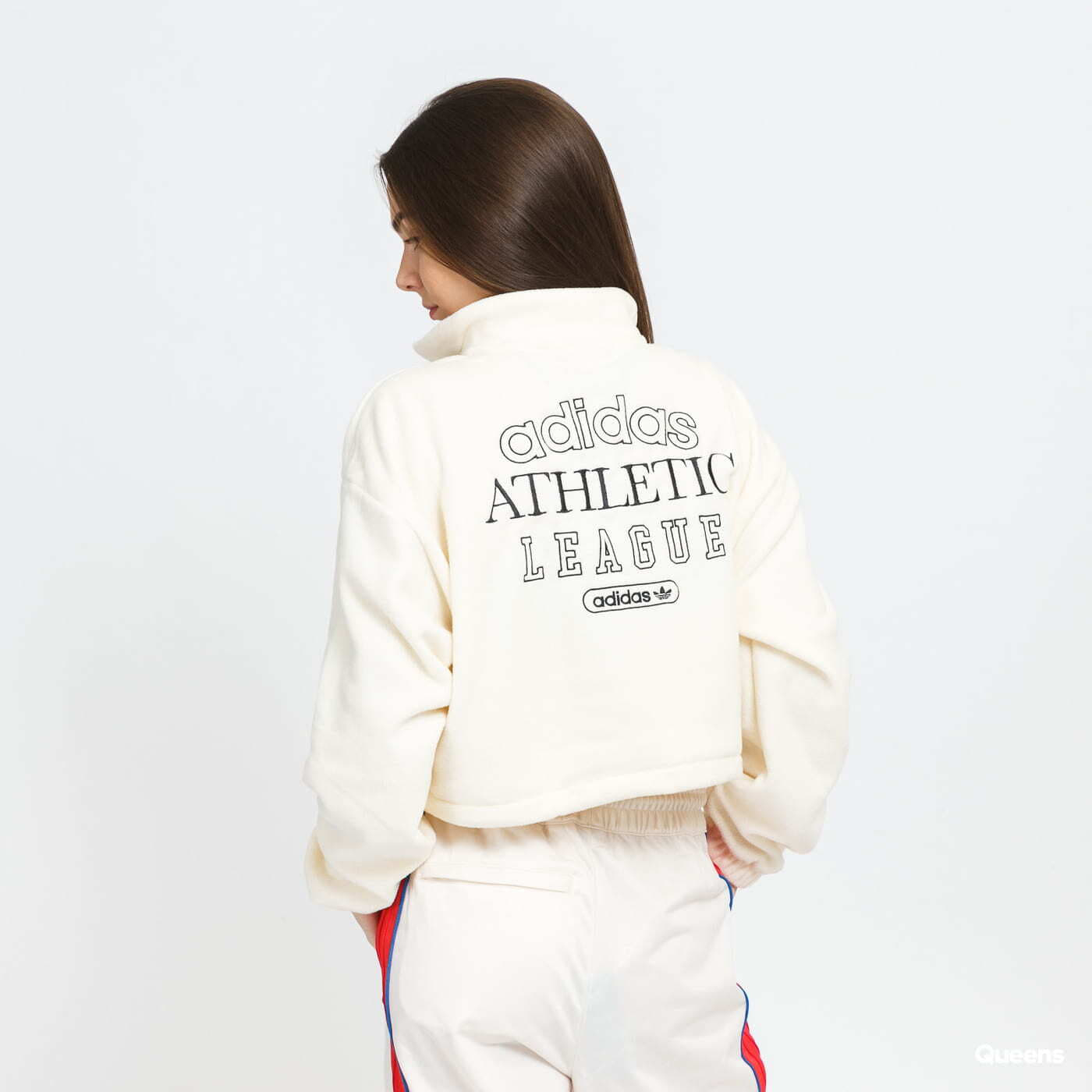 Hoodies and sweatshirts  adidas Originals 1/4 Zi Cropped Creamy