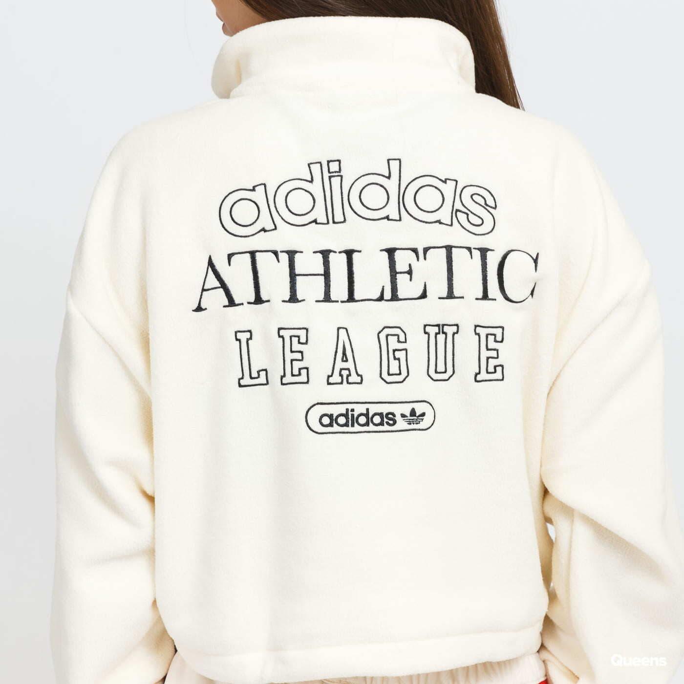 Hoodies and sweatshirts  adidas Originals 1/4 Zi Cropped Creamy