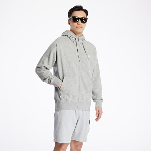 Nike club zip hoodie grey online