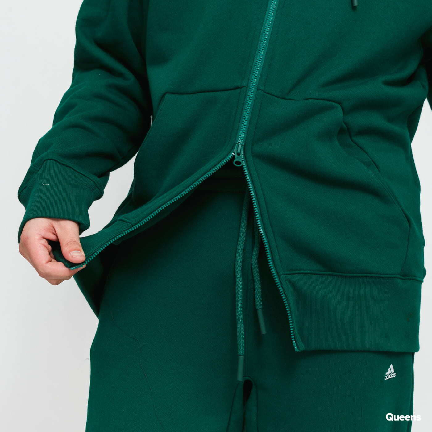 Mikinas ar kapuci un sporta krekli adidas Performance M FI CC FZ Hoodie Dark Green