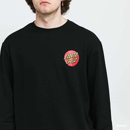 Hoodies and sweatshirts Santa Cruz Classic Dot Chest Crew Black