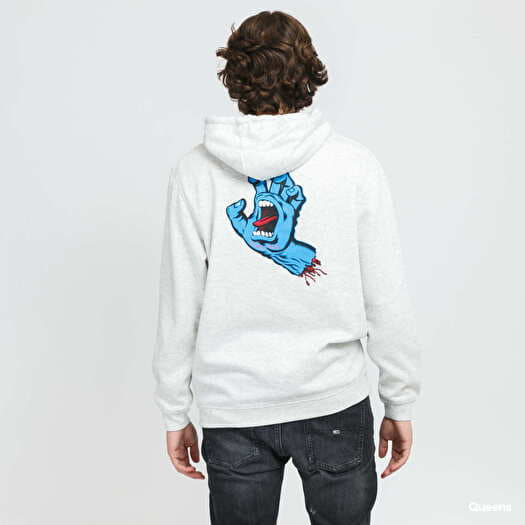 Hoodies and sweatshirts Santa Cruz Screaming Hand Chest Hood Melange Grey Queens