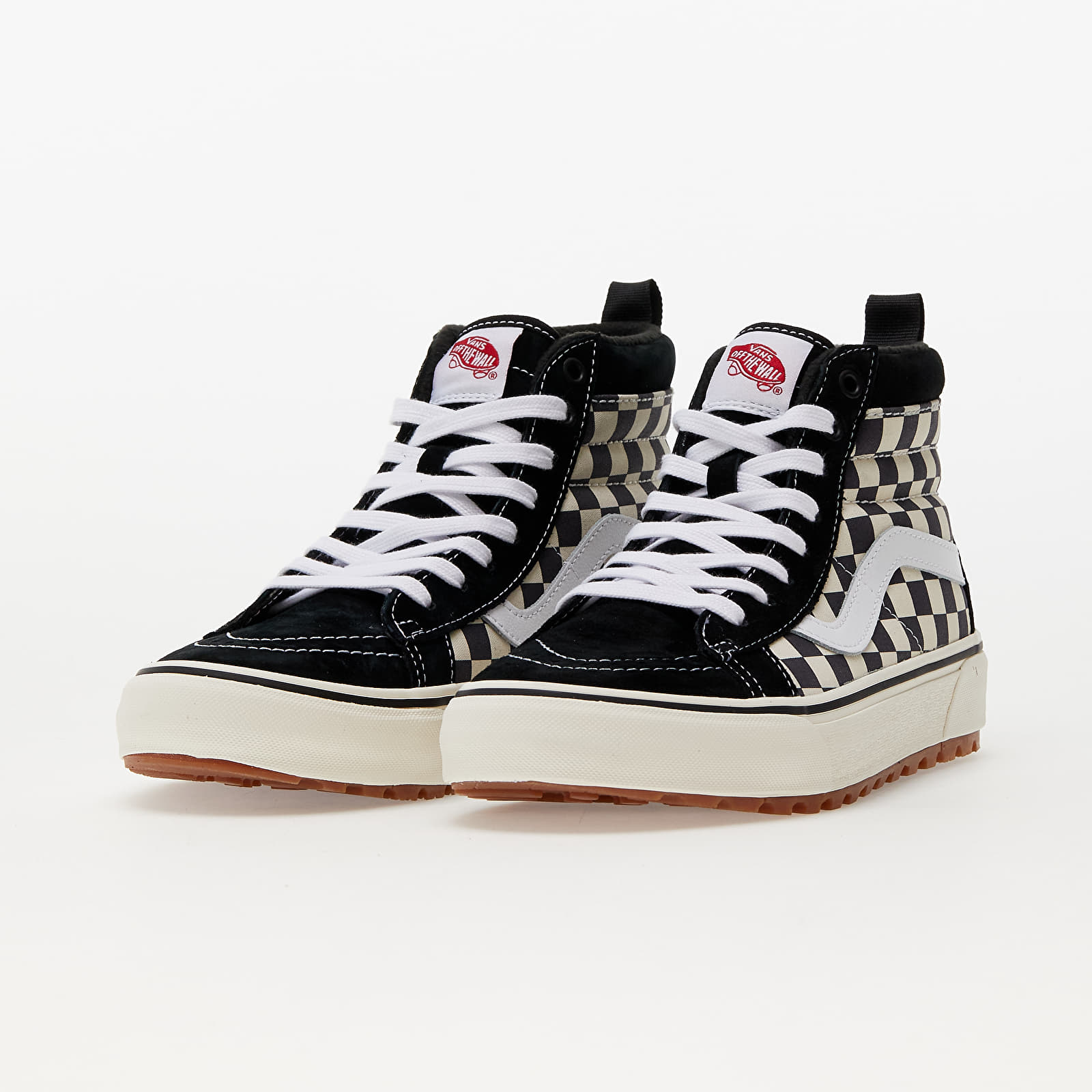 Pánské tenisky a boty Vans SK8 - Hi MTE - 1 Black/ White/ Checkerboard
