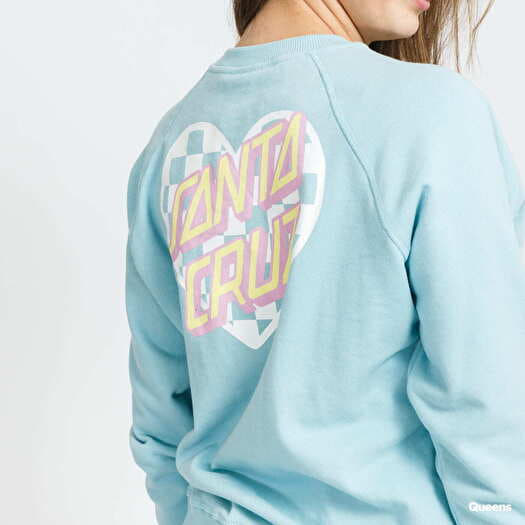 Sweatshirt Santa Cruz W Heart Dot Check Crew