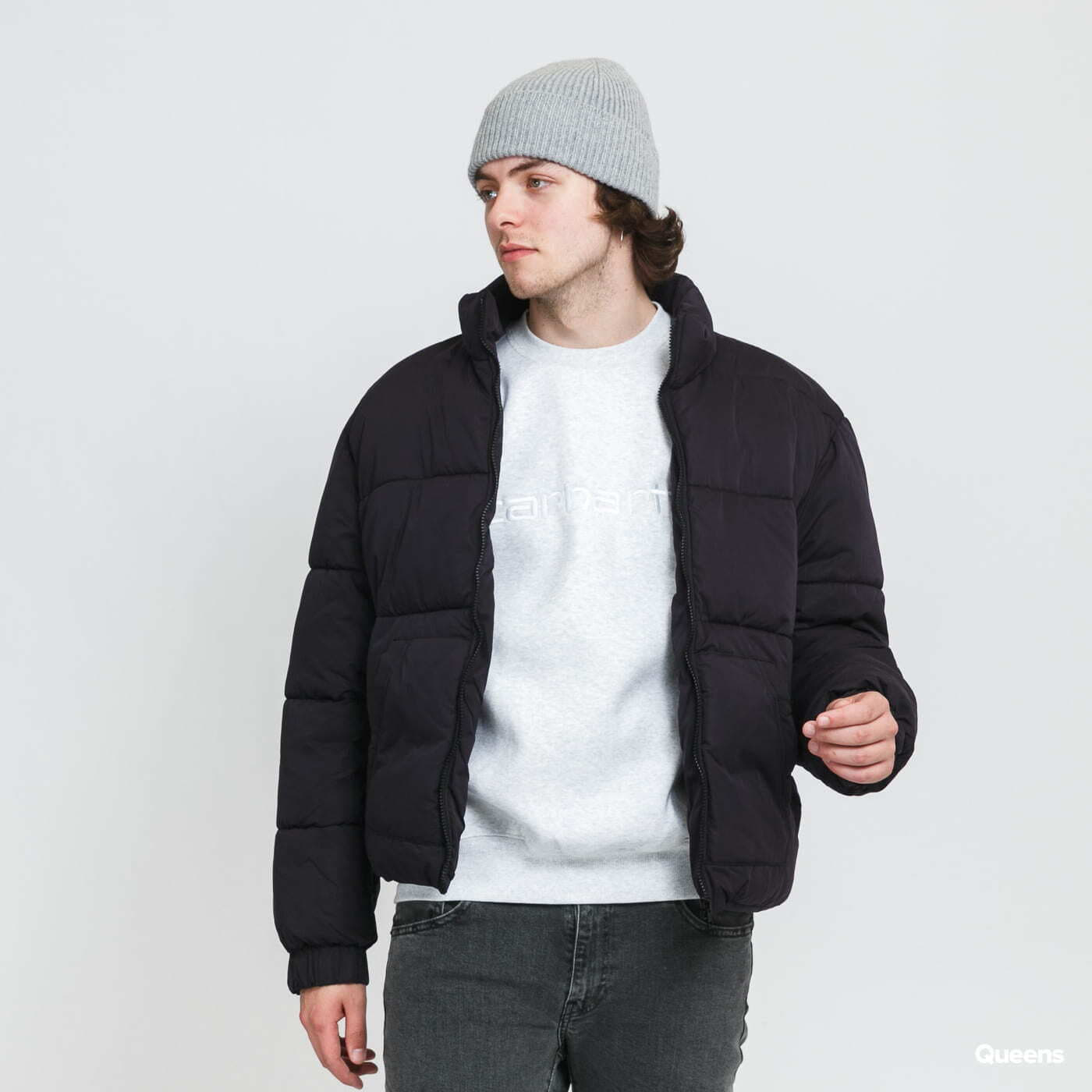 Jachete Urban Classics Cropped Puffer Jacket Black