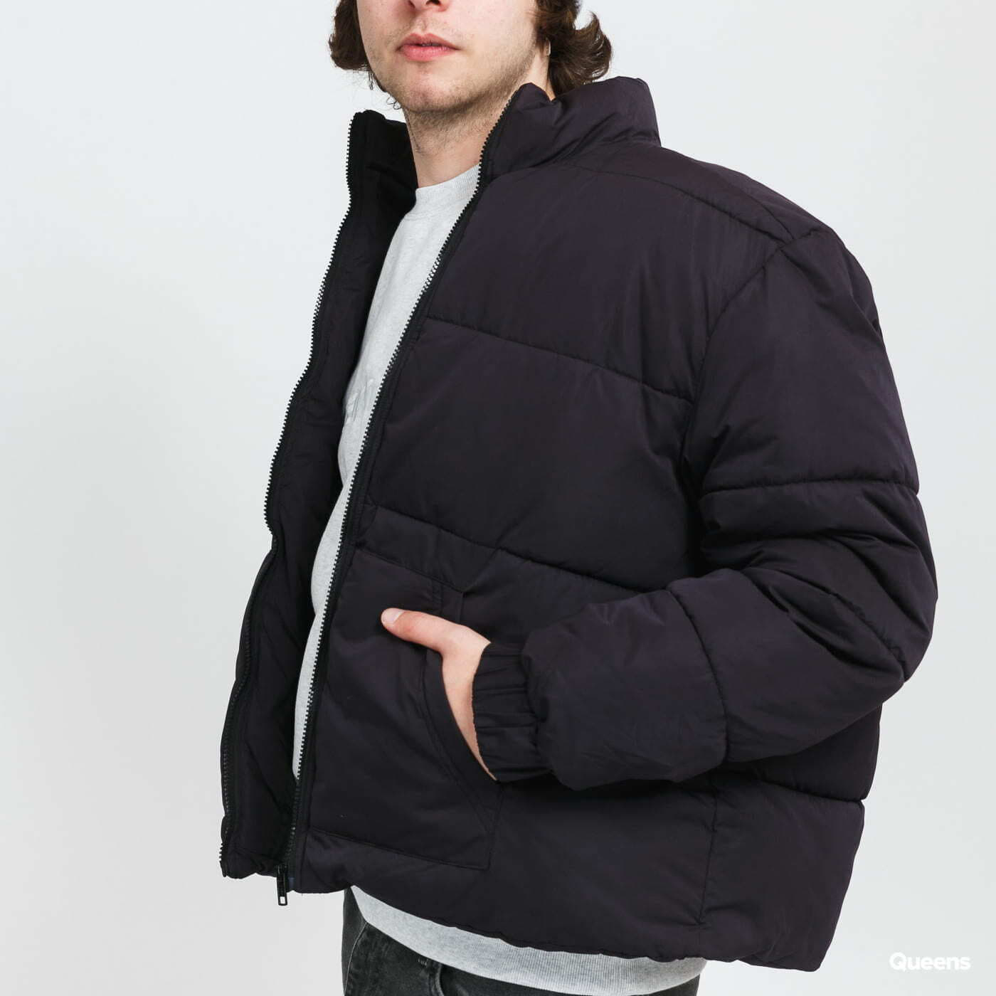 Kurtki Urban Classics Cropped Puffer Jacket Black