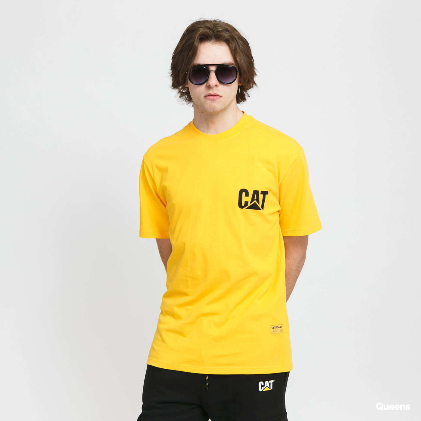 T-shirts CATERPILLAR Cat Small Logo Tee Yellow