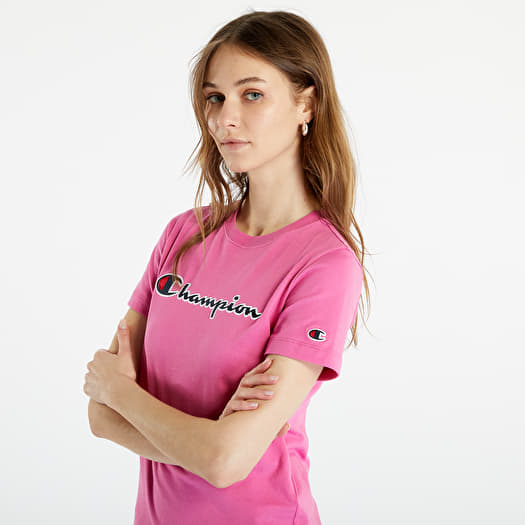 T shirts Champion Crewneck T Shirt Dark Pink Queens