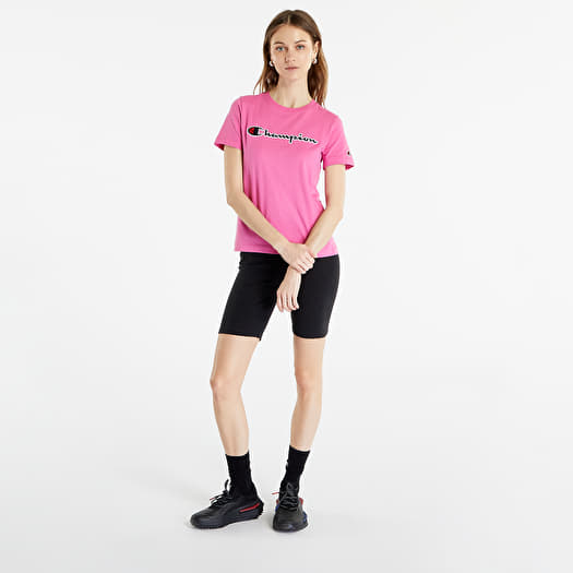 T Shirts Champion Crewneck T Shirt Dark Pink Queens