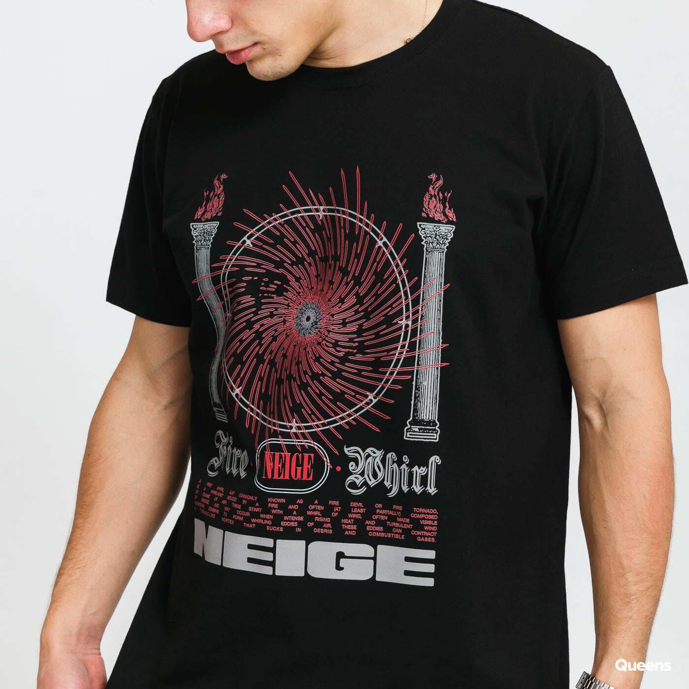 Trička Neige Fire Whirl Tee černé