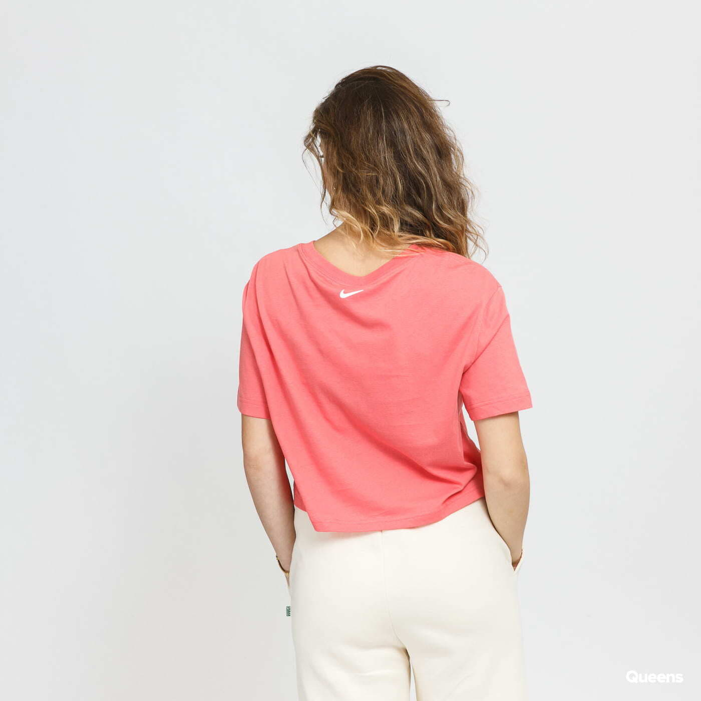 Tricouri Nike Sportswear Crop Short Sleeve Tee Print Pink