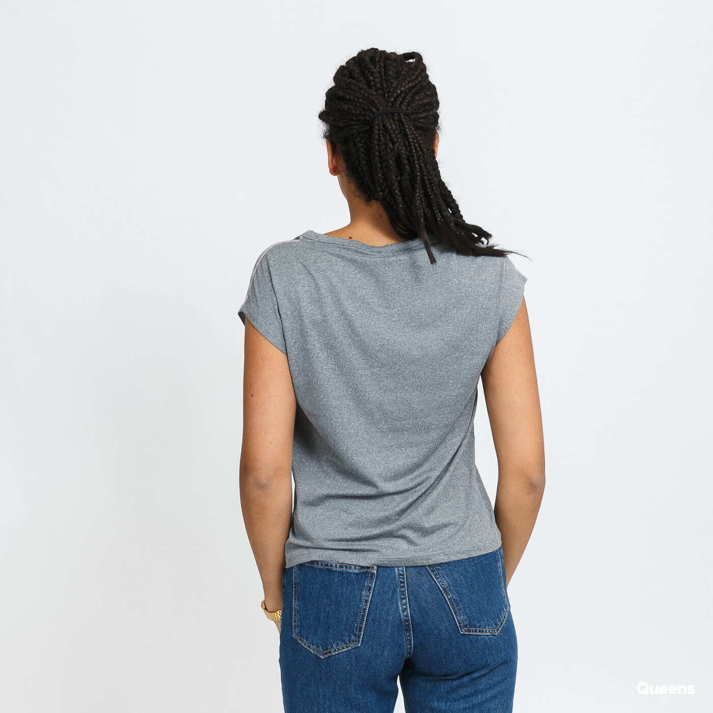 T-shirts Roxy Training Girl Tee Melange Dark Grey